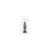 Plug anal noir 11.5cm avec ventouse 